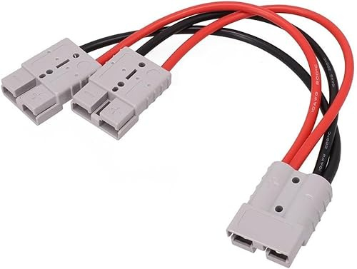120 Amps Batterie-Schnelltrennstecker, Y Parallel Combiner-Kabel, für Anderson-Stecker, mit 6 für AWG Auto-Kabe, Überbrückungskabel, auf Dual-Y-Adapter (50m)