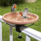 Mangiatoia per uccelli -Bir D vasca da bagno montata su piattaforma – Bi -rd vasca da bagno – ciotola vasca da bagno e mangiatoia per giardino | ciotole colibrì fontane piscina bacino per appartamento