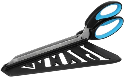 CIYODO Ciseaux à Pizza Acier Inoxydable Multifonctionnels Coupe Pizza Pratique et Résistant Accessoire de Cuisine Bleu Ciel