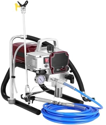Pistola a spruzzo airless professionale ad alta pressione da 1800 W, pistola a spruzzo airless elettrica con alimentazione interna