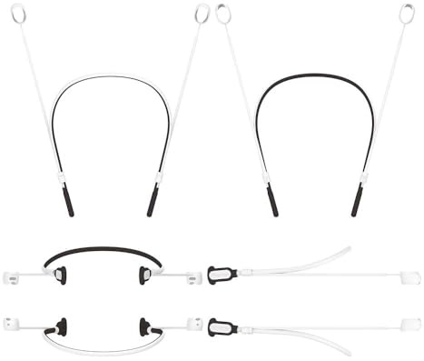 Silikon anti-förlust snodd för Sony WF-1000XM6 öronsnäckor, mjuka lätta bekväma sporttillbehör (vit)
