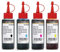 Druckertinte kompatibel für Epson 102, EcoTank ET-2700, ET-2750, ET-3700, ET-3750, ET-4750 Nachfülltinte, Druckerfarbe, Nachfüllfarbe (kein OEM) 4X 1 L
