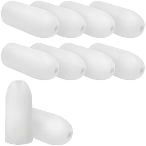 JEZERO Deep Water Fishing Floats: Great for Trail Markers, Dock Floats, Swim Buoy, Kayak Anchor Kit, Pool Buoy, Crabbing & Boats | 10 Pack - White, 5 x 11 (Lfloat-W-10PK)