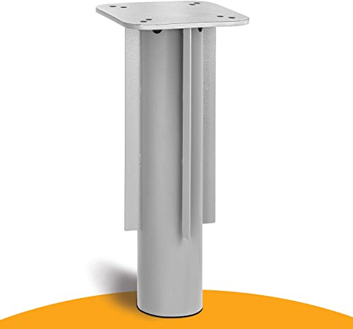 4smile Bodenhülse Sonnenschirm - Bodenanker Ampelschirm mit Bodenplatte zum Einbetonieren, Zeitlose Qualität - Universeller Sonnenschirmständer Ampelschirm, belastbar bis 500 kg