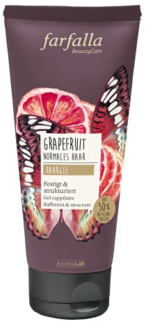 farfalla Grapefruit Haargel - mit natürlichem ätherischem Öl - 100% zertifizierte Naturkosmetik (1x100ml)
