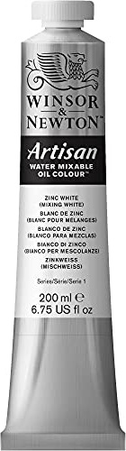 Winsor & Newton 8840483 Artisan vattenblandbar oljefärg, hög pigmentkoncentration, god täckning och ljusäkthet – 200 ml tub, zinkvit