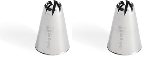 DE BUYER - Douille à Rose en INOX - Diamètre 14 mm - 2129.14N (Lot de 2)