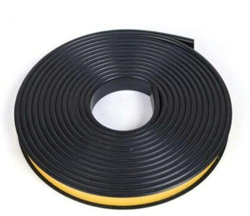ZFISH 300 cm U-förmiges Kantenband, selbstklebendes Klebeband, Möbelband, Dichtungsstreifen, Holzschrank, Dekorationsstreifen, Möbeldekor, Schwarz