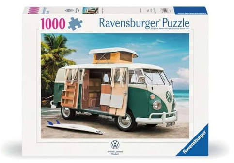 Ravensburger Puzzle Volkswagen T1 Camper Van - 1000 Teile Puzzle | 1000 Teile Volkswagen Puzzle, Erwachsenenpuzzle, Geschenk für Frauen und Männer