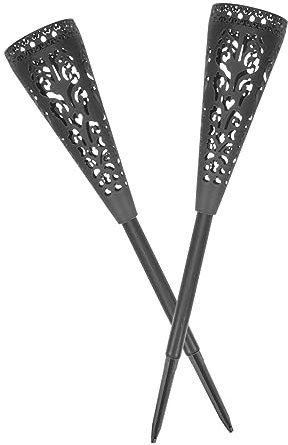 Alipis Vasi Per Fiori Da Cimitero Punte in Ferro Battuto Portafiori Per Forniture Commemorative Per Esterni