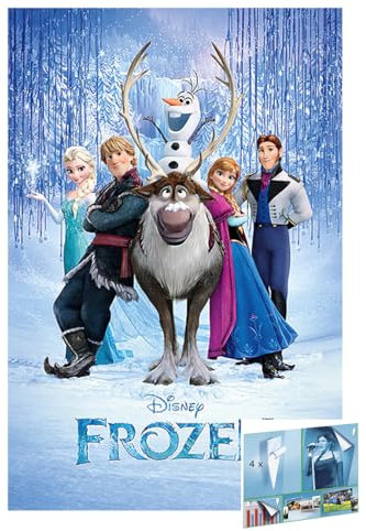 Close Up Disney Frozen – Affisch (Frost karaktärer) (storlek: 61 cm x 91,5 cm) (affischer och affischremsor)