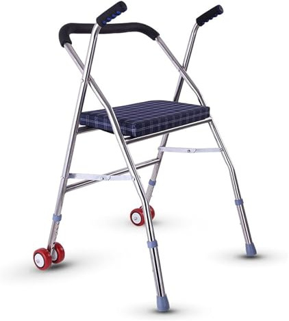 Gehgestell, Gehbock, Gehhilfe für Senioren, Leichter, faltbarer mobiler Rollator for ältere Menschen und Erwachsene
