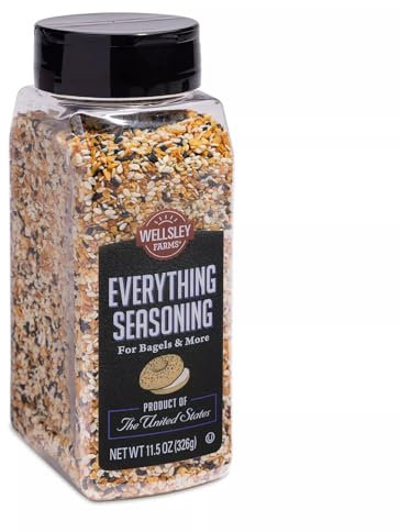 Everything Bagel Sesame Seasoning, 326g – Premium Quality Blend of Sesame Seeds, Garlic, Onion, Poppy Seeds & Sea Salt - All Purpose Seasoning Ideal for Bagels, Avocado Toast, Eggs, & More