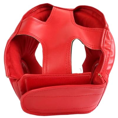 yakermur Protector de cabeza de seguridad, casco de karate para niños, suministros de entrenamiento de protección profesional, equipo de boxeo ajustable para artes marciales, kickboxing