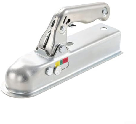 HOHOVYVY Enganche de remolque de acero pesado de 50 mm con soporte de rótula, barra de remolque para remolques sin frenos, hasta 750 kg de capacidad de carga