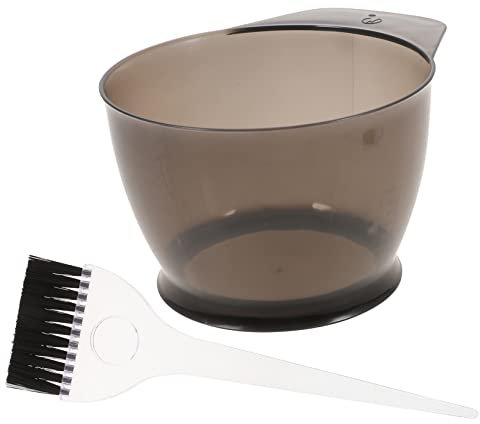 Veemoon 2piezas Kit Para Teñir Cabello Profesional Con Bol y Pincel Aplicador Accesorios Reutilizables De Plástico Resistente Para Salones y Uso Diy