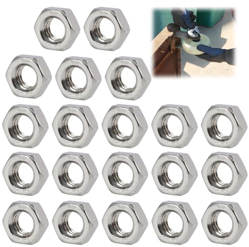 Dadi Esagonali in Acciaio Inox M6 DIN 934 – Set di 20 Dadi Inossidabili per Viti, Rondelle e Barre Filettate (M6) dadi m6 in acciaio inossidabile dadi di sicurezza
