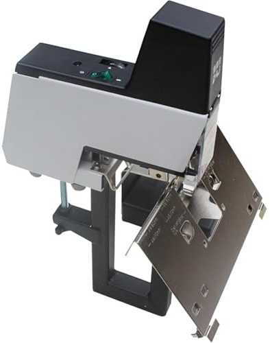 Grapadora eléctrica automática, presión ajustable para 2-30 hojas con pedal, ideal para encuadernación de papel de oficina y escuela