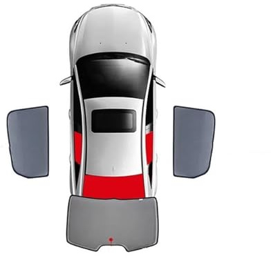 Pare-Soleil Magnétique pour Mitsubishi pour Lancer pour Evolution X 2007-2016, Rideau De Pare-Brise Avant Et Arrière Pare Brise(3PCS)