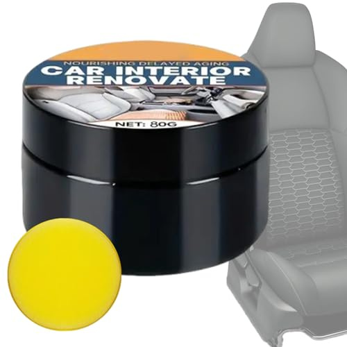 Restauratore di finiture automobilistiche - Pasta per rinnovamento di interni, lucidante per lucidare la pelle, crema per la riparazione cruscotto, formula per il condizionamento dei sedili |