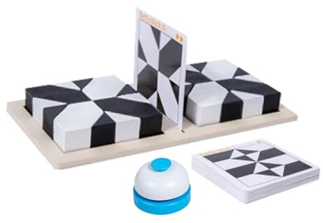 Creative Black & White Block Puzzles Set for Kids | Educational Black and White Puzzles Games Cubes,Logical Thinking Training Tabletop Game,Handmade Toy for Boys and Girls