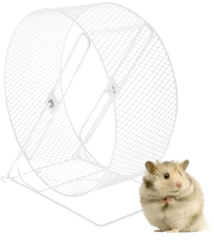 Hamster tyst hjul, tyst hamsterhjul, träningshjul för små djur - tillbehör till bur, tyst, gerbilhjul, roliga leksaker för