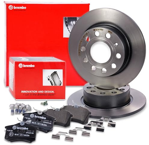 BREMBO Coated Disc Line Bremsenset Hinterachse inkl. Bremsscheiben Hinten Ø | Kompatibel mit: AUDI A3, A3 Cabriolet, A3 Sportback, SEAT ALTEA, ALTEA XL, LEON, LEON, LEON SC, LEON ST, LEON ST Kasten/Kombi