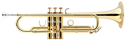 Lechgold TR-18LW Bb-Trompete Lightweight lackiert - Klarlackierte Trompete in Bb - Aus Messing - Schallbecher-Ø: 124 mm - Edelstahl-Ventile - ML-Bohrung: 11,68 mm - Inkl. Leichtkoffer