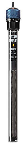 Amtra Klima EVO - Riscaldatore automatico per acquari fino a 200 litri, regolabile da 18 a 34 gradi, provetta in quarzo infrangibile, con ventose, potenza 200W