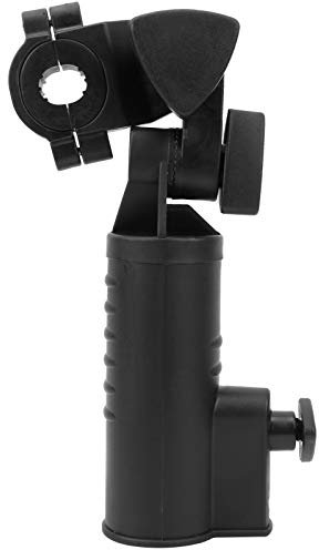 RiToEasysports Cart Umbrella Holder PP Plastic Black Adjustable Umbrella Stand for Fixing Umbrellas Cart Accessories
