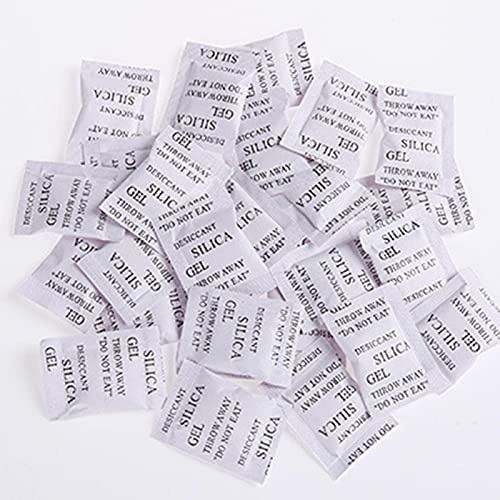 Sacchetti in Gel di Silice, 200 Pezzi - Disseccanti e Deumidificatore per Deumidificazione