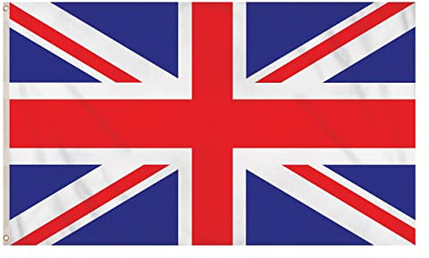 Henbrandt 1x Small Union Jack Flag 3FT x 2FT - Premium British National Flag with Metal Eyelets for Indoor Outdoor Celebrations, Sporting Events, Garden Parties & National Occasions