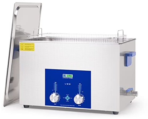 DK SONIC Industrial Ultrasonic Cleaner 37L,720W Commercial Sonic Cleaner with Encoded Timer,Heater&Basket, Multiple functions for Carburetors, Motorcycle Engines, Carburetors,Chains