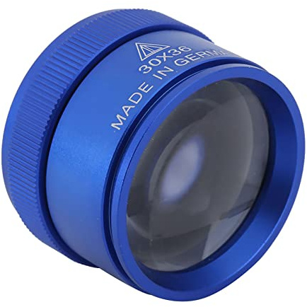 Lupa De Relojero 30X, De Ojo De Aleación De Aluminio Para Reparación De Relojes - Pequeña Y Liviana (Azul)