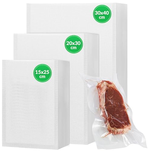 QUOTRE Lot de 150 Sac Sous Vide Alimentaire, Sachet Sous Vide Alimentaire, Poche Sous Vide Alimentaire, Sac Congelation Sous Vide pour la Conservation des Aliments et la Cuisson, DQJ-BB-271