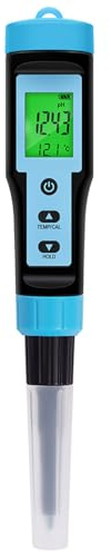 SHOOYIO Misuratore di acidità digitale, 0,01 ad alta precisione, tester a penna per uso alimentare, per uso domestico, piscina e suolo, 0,00 ~ 14