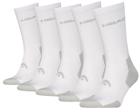 HEAD Elements Tennis Crew 5P ECOM, Blanco, 35-38