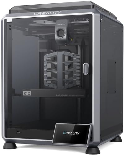 Creality K1C 3D Printer, 600mm/s High-Speed Auto Leveling Clog-Free Robust Direct Extruder K1 SE Upgraded 3D Printer with AI Camera 300°C Printing Silent Mode Support Carbon Fiber Filaments