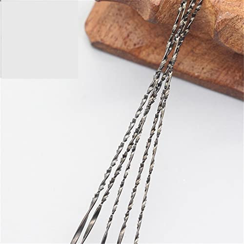 Hoja De Sierra De Marquetería De Acero Al Carbono, 12 Uds. Hojas de Sierra de calar de 130mm 5# hojas de sierra caladora dientes en espiral 8 tipos de hojas de sierra for madera for tallar 12 Uds con