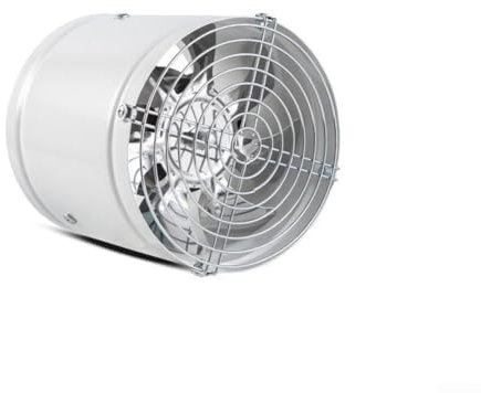 ZAMETTER With Net Exhaust Fan Kitchen Household Industrial Exhaust Fan Powerful Silent Ventilation Fan Bathroom Exhaust Fan(White)