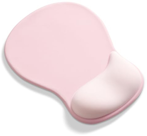 AOKSUNOVA Mauspad Ergonomisches Gel Mousepad mit Handauflage Rosa