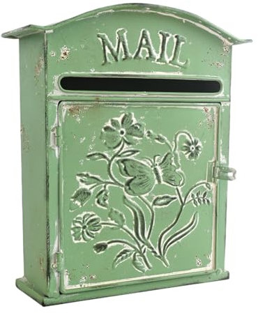 RUHEN Cassetta Postale Moderna da Parete, Stile Vintage, per Esterni, Stile Antico, Fascino nostalgico, Decorazione per la casa, in Metallo, per Giardino, per Esterni, Posta, Posta, Esterno