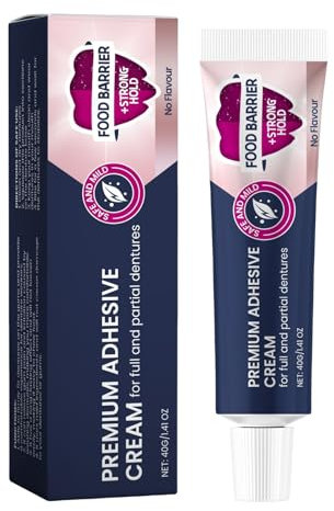 Adesivo Dentale, 40g Adesivi Termoplastici Protesi Dentarie, Lunga Durata Crema Adesiva Dentale Fissativa Per Protesi Dentarie, Crema Protesis Dentaries Fissaggio Riparazione, Per Uomo E Donna