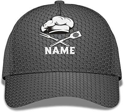 Toque Évasée Et Couteaux Amusants De Chef Personnalisés Unisexe Casquette De Baseball Anti-UV Casquette-Hip Hop Respirant Chapeaux Pare-Soleil pour Trucker Camping Pêche