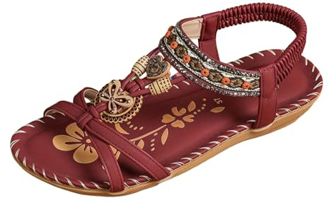 2026 sandali da donna estivi eleganti separatori per dita dei piedi scarpe comode piatte ortopediche con plantare traspirante slingback per vacanze al mare tempo libero, RD2., 39.5 EU