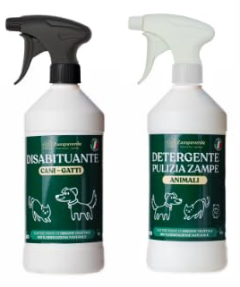 Zampaverde Disabituante Cani Gatti Interno Esterno + Igienizzante Zampe