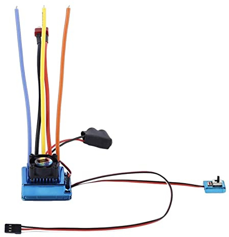 DuskHaven Controlador de Velocidad Motor Brushless ESC Electric 120A Compacto con Placa PCB Avanzada para Automóviles RC 1/8 1/10 Adecuado para