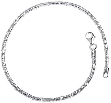 Rundes Königskette Armband 925 Silber - 2,3mm Länge 16-25cm