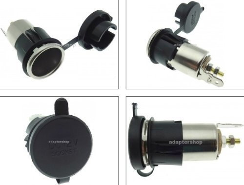 Einbau Steckdose 12V Zigarettenanzünder Dose Buchse Auto Boot Cabrio Wasserfest