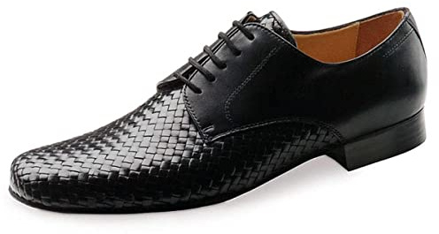 Werner Kern Zapatos de Baile para Hombre 28018 - Cuero Negro - Ancho Normal - Tacón estándar de 2 cm - Talla: UK 8